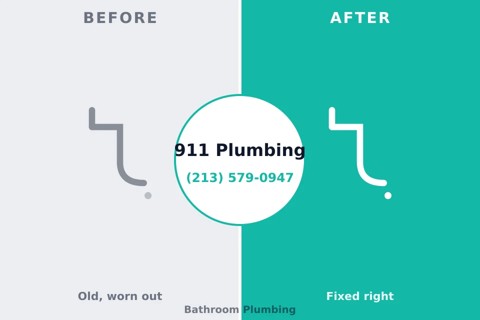 Before and after: plumbing repair Mechanicsville, VA
